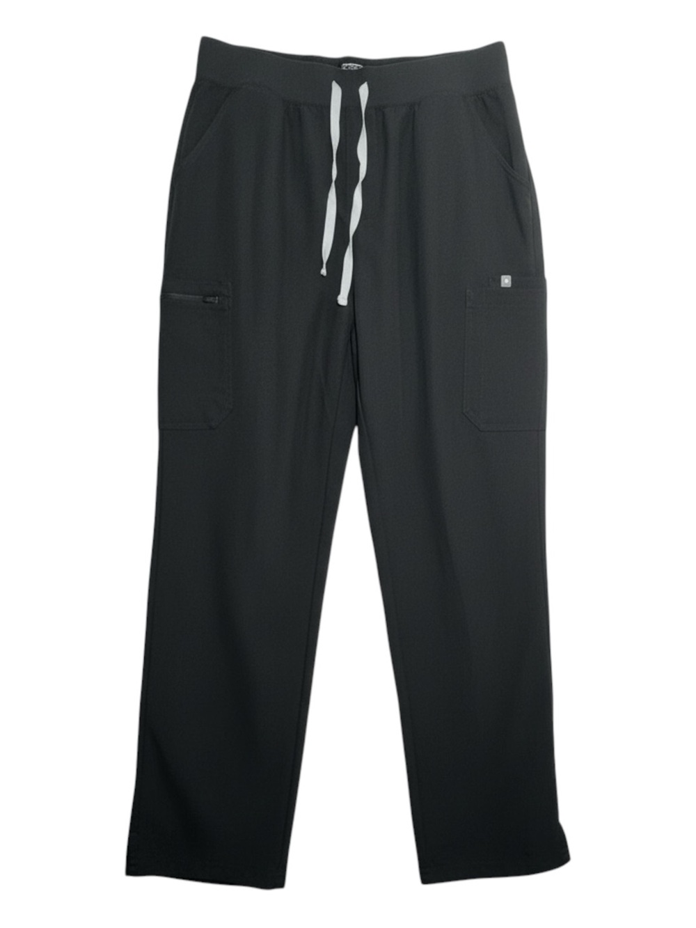 FIGS Black HW Yola High-Waisted Straight-Leg Scrub Pants XXL Tall XXL/T